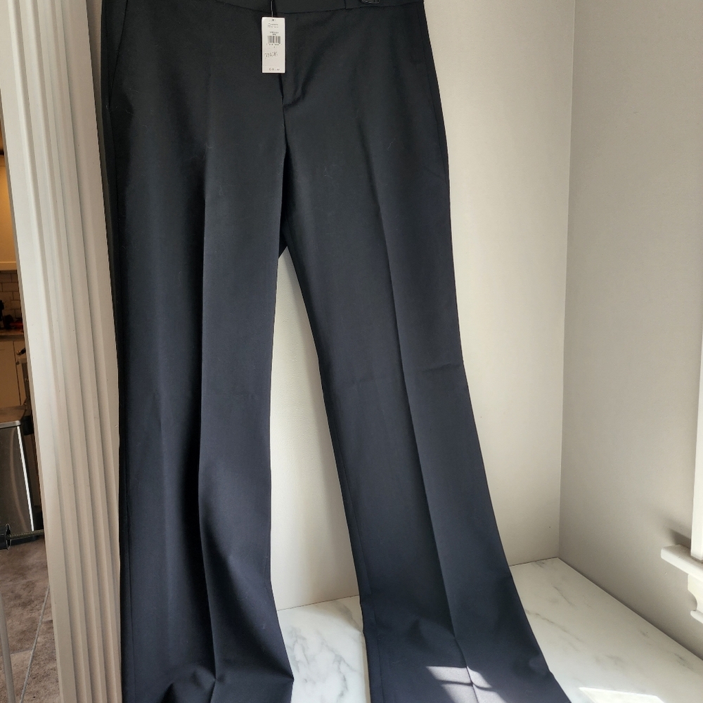 Banana Republic washable wool black Logan trousers